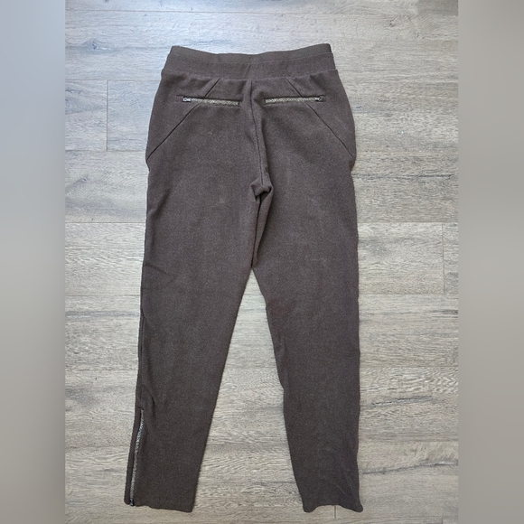 Athleta Venice Heathered Pintuck Pant Chocolate Brown Size ST Athleisure - Picture 11 of 12